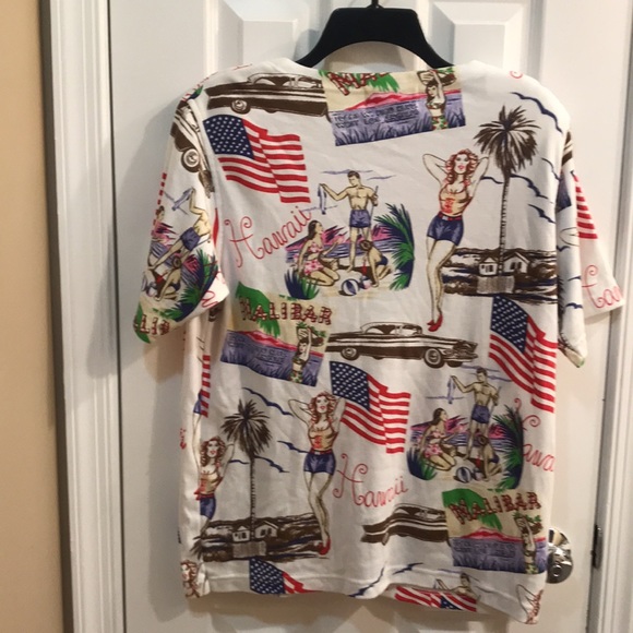 ⚡️FINAL PRICE⚡️ Vintage Pinup Hawaii Summer July Top - Picture 11 of 16